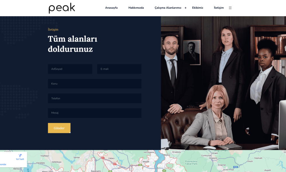 Avukat Hukuk Web Sitesi Teması